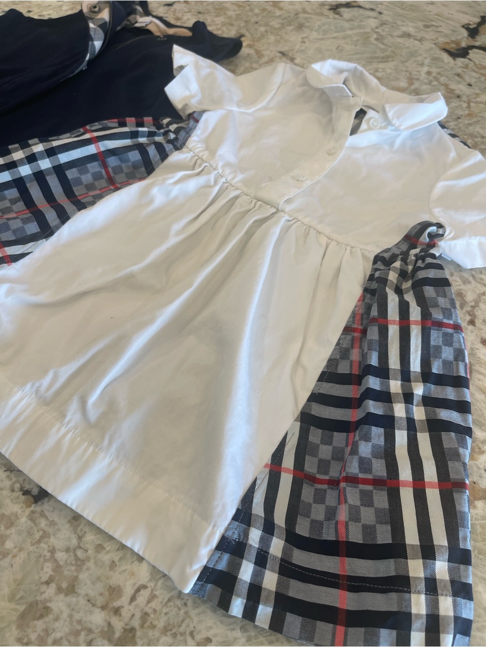 Burberry Children Dresses Girls 2-3T England Designer Plaid Burberry Check - Picture 3 of 11